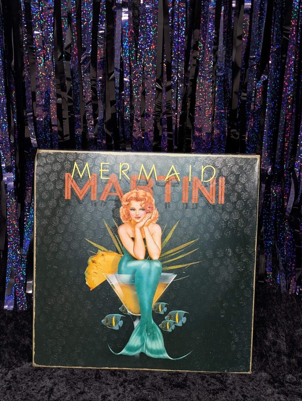 Ralph Burch Mermaid Martini Metal Wall Art Sign